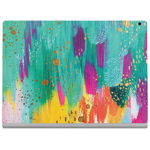 Etta Vee Turquoise Brush Stroke Surface Book 2 13.5in Skin